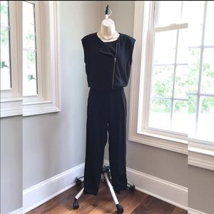 J. Crew Black Sleeveless Jumpsuit